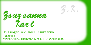 zsuzsanna karl business card